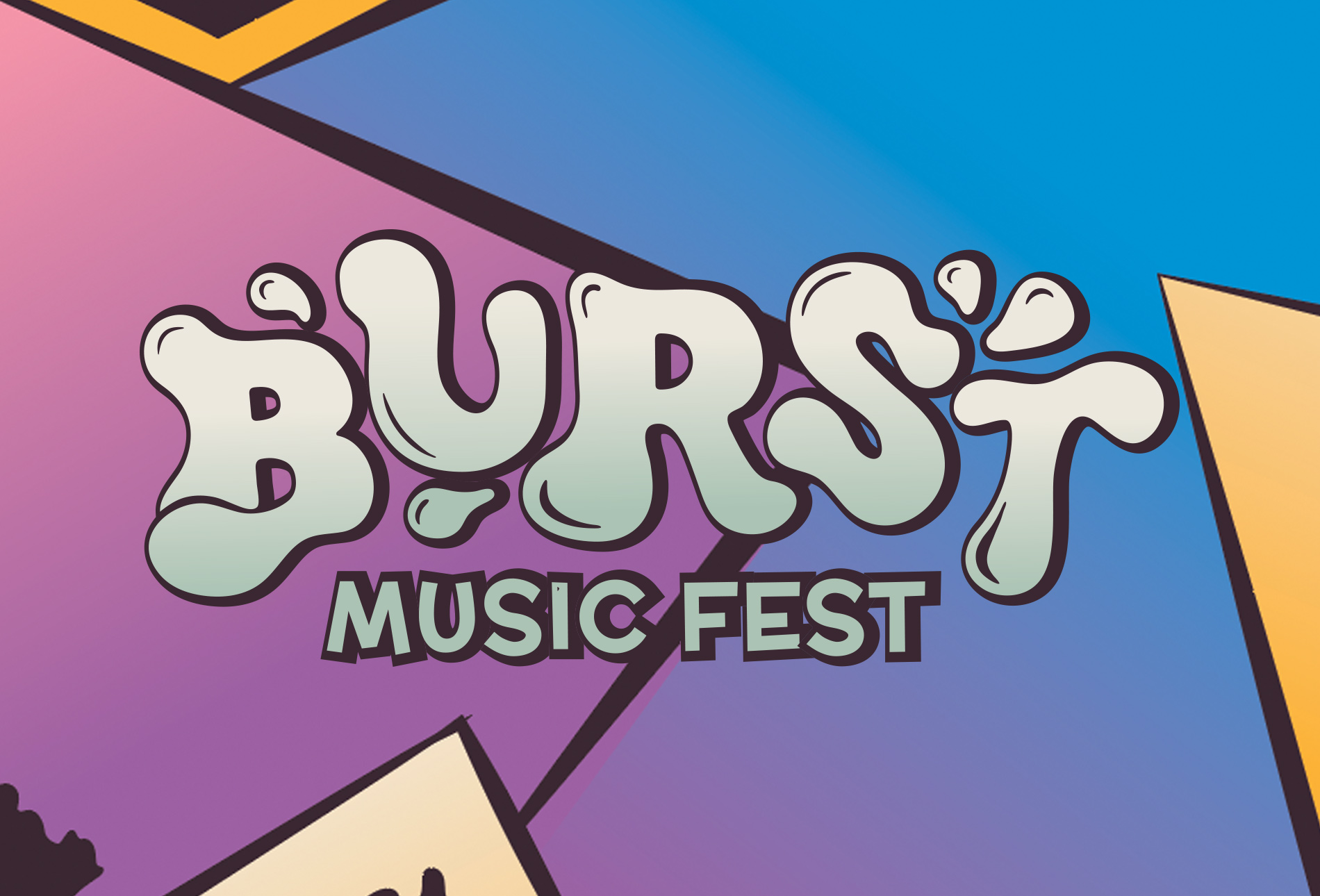 Cassie VP Burst Music Fest Logo Branding Project